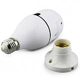 Камера відеоспостереження лампочка CAM L1 E27 WIFI IP 360/90 поворотна, фото 9