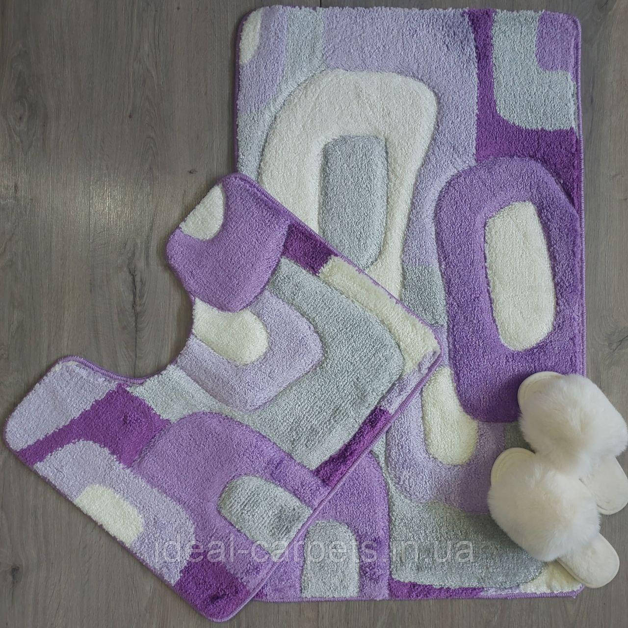 Комплект у ванну Deluxe 60*100 та 60*50см Lilac 0793
