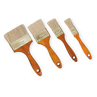 Набір пензлів флейцевих 25, 36, 63, 102 мм (4шт) Intertool