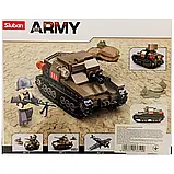 Конструктор Sluban Army M38-B0709 Военный маленький итальянский танк Carro veloce 33 танкетка 183детали, фото 3