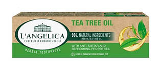 Зубна паста L`angelica проти нальоту з олією чайного дерева, 75 мл