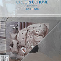 Комплект постільної білизни євро, фланель.