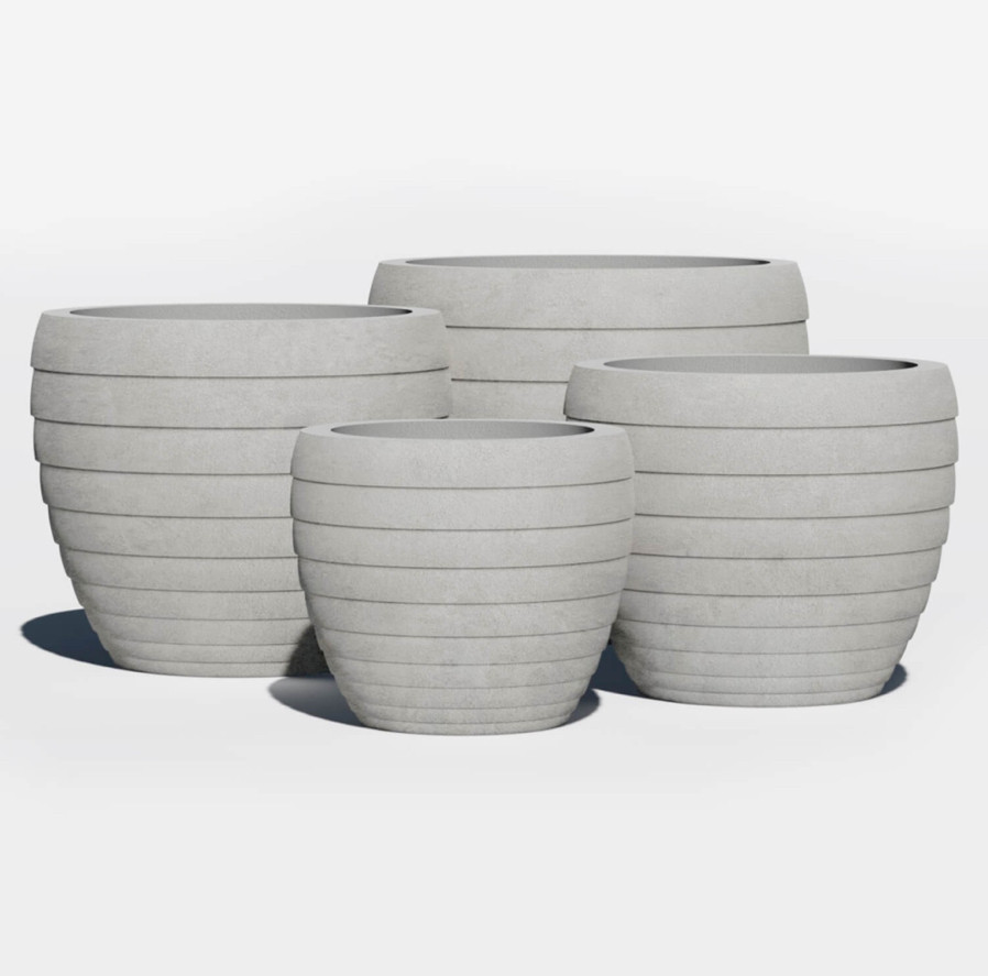 Бетонний вазон "Сієна" кашпо для вулиці, саду, дачі та тераси, фото 1