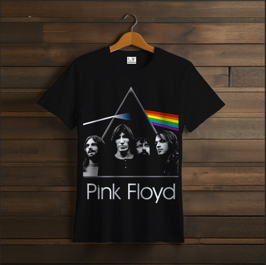 Футболка унісекс з принтом "Pink Floyd, пінк флоід, лого, група, фанат, подарунок, Rock Band, група, гурт, рок, музиканти,