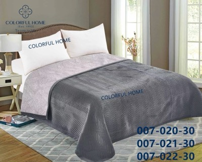 Покривало велюрове розмір 210*230 + дві наволочки розмір 50*70 мікс кольорів у пачці від 5 шт., фото 1