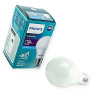 Лампа побутова діодна 220V E27 11W A60 6500K PHILIPS