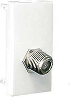 Розетка TV базова EFAPEL QUADRO тип F білий глянцевий