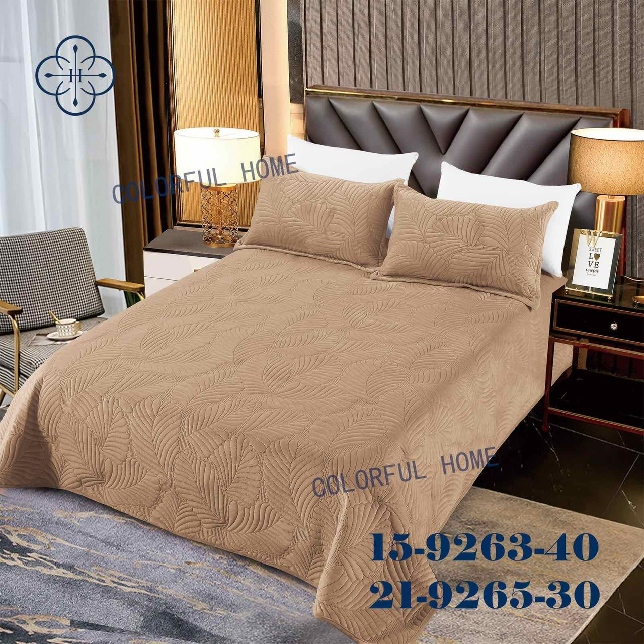 Велюрове покривало розмір 210*230 мікс кольорів у пачці 5 шт., фото 1