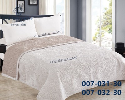 Велюрове покривало розмір 210*230 мікс кольорів у пачці від 5 шт., фото 1