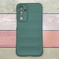 Чохол Samsung M35 5G (SM-M356) Deexe Terra Противоударний Покриття Soft touch Мікрофібра/(зелений, хакі)