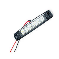 Габарит додатковий лінза 6 SMD білий