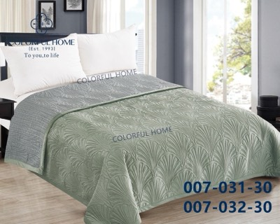 Покривало х/б розмір 210*230 мікс кольорів у пачці від 5 шт., фото 1