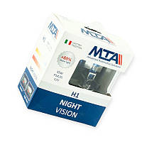 Автолампа H1 12V 55 W MTA Night Vision 80% (2шт)