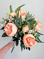 Букет - композиція з штучними півоніями ( 53 см ), фото 5