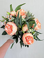 Букет - композиція з штучними півоніями ( 53 см ), фото 2