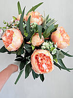 Букет - композиція з штучними півоніями ( 53 см ), фото 4