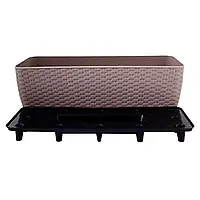 Балконний Ротанг 50*18 какао