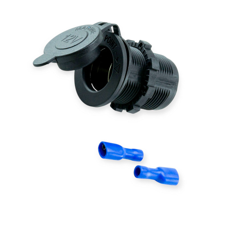 Гніздо під роз'єм прикурювача пластмасове з підсвічуванням помаранчевим