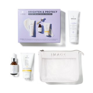 Набір для освітлення та захисту шкіри обличчя Image Skincare Facial Set Brighten & Protect Kit 3-Step Brightening Regimen