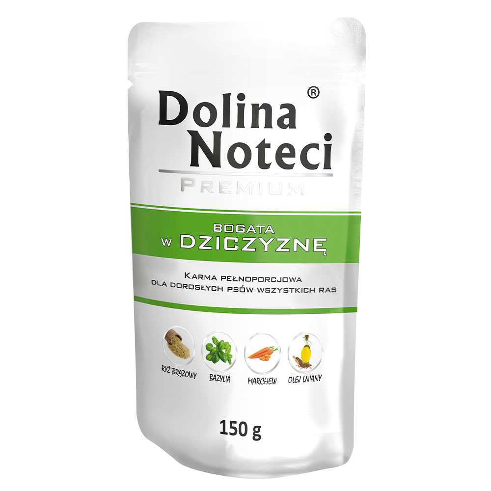 Вологий корм для собак з дичиною Dolina Noteci Premium 150 гр