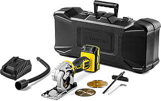 Акумуляторна міні циркулярна пила Trotec PCSS 05-20 V | Компактна, мобільна, потужна, кейс в комплекті