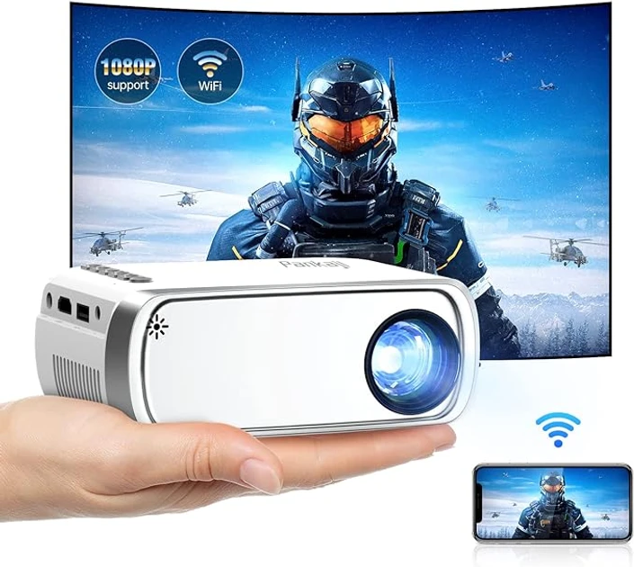 Мультимедійний портативний проектор Pankaji VF270-DE-VV HD Wi-Fi з динаміками g1