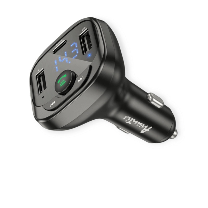 FM модулятор Avantis ACC17 USB, MP3, 12-24В, microSD, USB зарядка, Type C, Bluetooth, фото 1