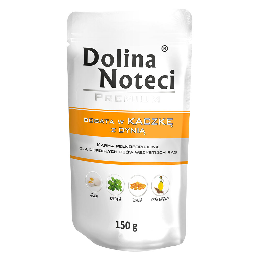 Вологий корм для собак з качкою та гарбузом Dolina Noteci Premium 150 гр