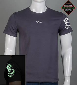 Футболка чоловіча Dragon 2506м (Уп.4шт M-XXL), Графіт