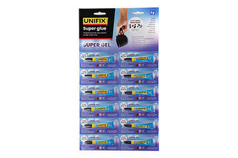 Суперклей гель 2 г (планшет 12 шт.) UNIFIX