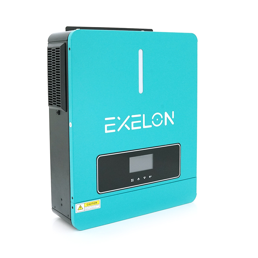 Гібридний інвертор Exelon ECP-6200/48, 6200VA, 48V, струм заряду 0-120A, MPPT (60-450VDC, 22A), 420x350x110mm,