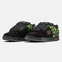 Чоловічі Кросівки DC Stag x Slayer Black Green Red / ДС Стаг Слейєр Чорні із Зеленим та Червоним, фото 5
