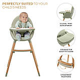 Стільчик для годування Kinderkraft Fini 2, Green, фото 3