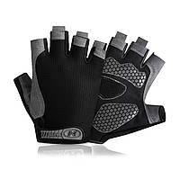 Велосипедные варежки Huwai с гелевыми вставками M Grey