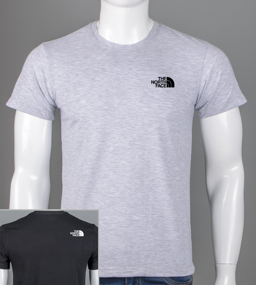 Футболка чоловіча The North Face 2421м (Уп.4шт M-XXL), Св.Сірий меланж