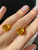 Помелато / Pomellato сережки з жовтим кристалом