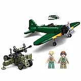 Конструктор SLUBAN M38 - B1108 Винищувач Mitsubishi A6M Zero  560 деталі, фото 4