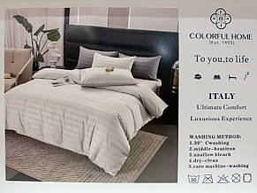 Постільна білизна в подарунковій коробці Colorful Home - Stripe Satin, фото 5