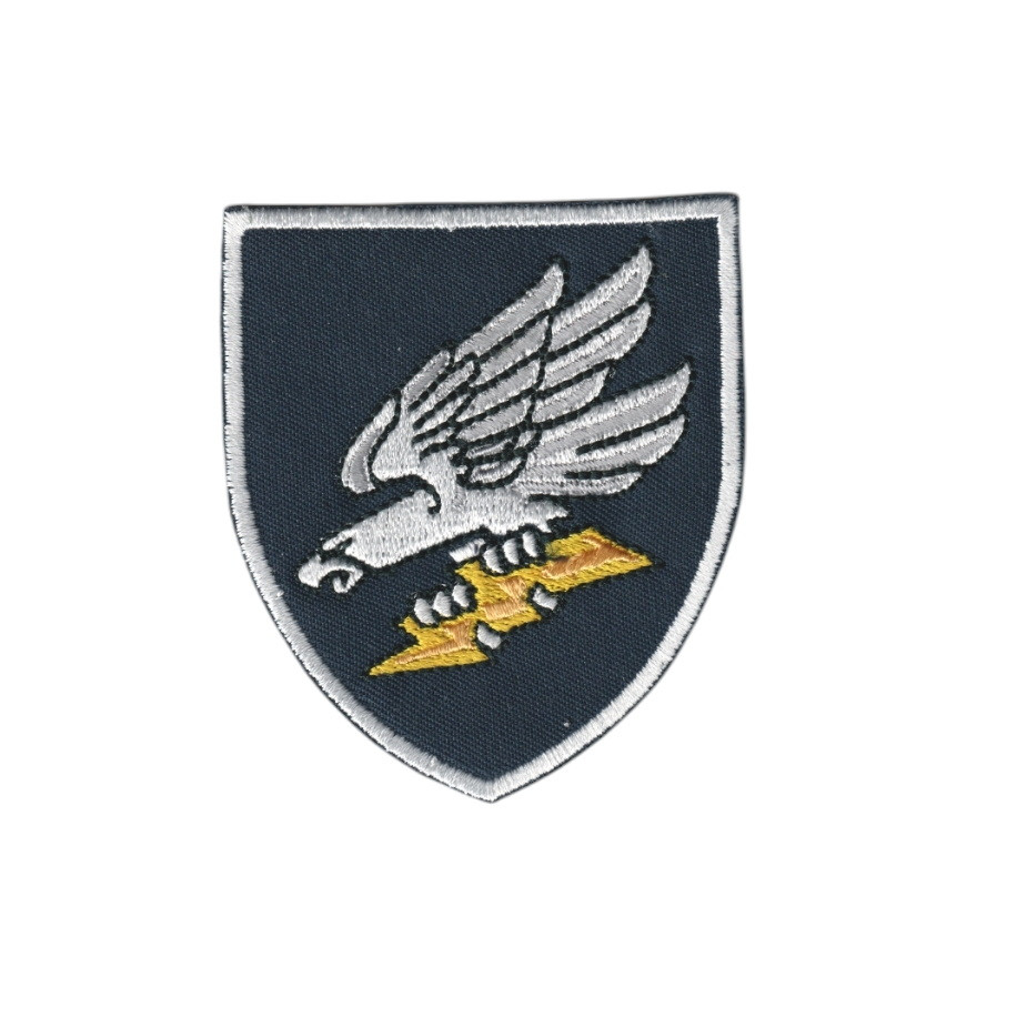 Шеврон військовий / армійський, 299 бригада тактичної авіації, на темно синьому, ЗСУ. 7 см * 8 см