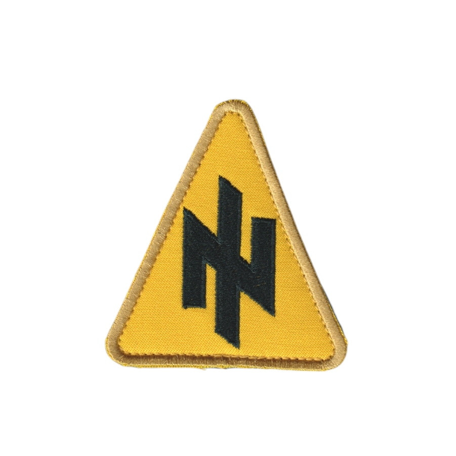 Шеврон військовий / армійський, Азов ЗСУ, на жовтому, 8 см * 7 см, фото 1