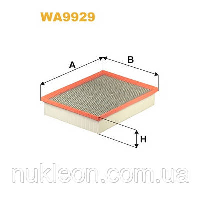 Популярний! Повітряний фільтр для автомобіля Wixfiltron WA9929 - Краща якість тільки на Nukleon.com.ua, фото 1