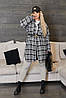 Сорочка подовжена в клітинку, фото 5