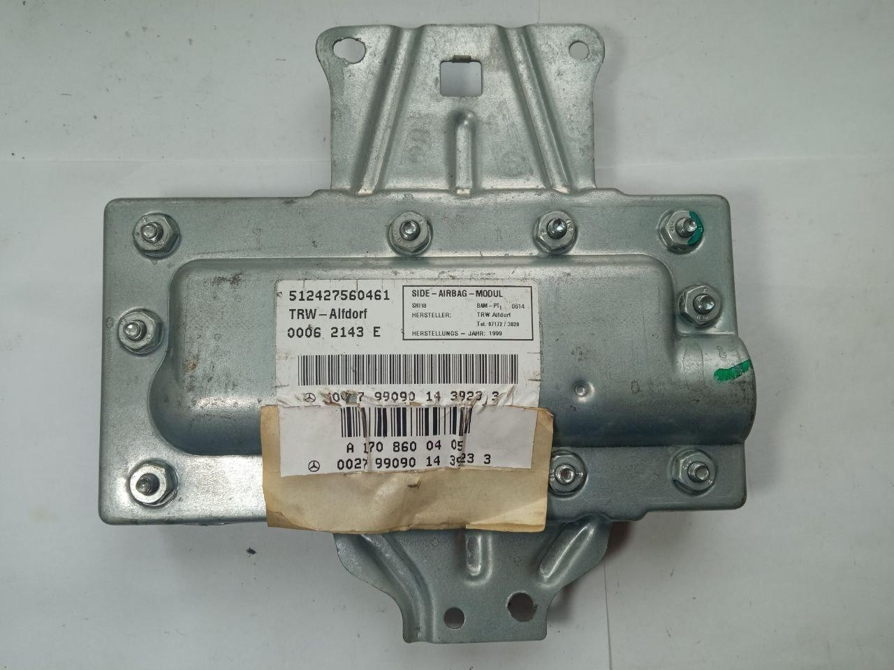 Бічна подушка безпеки Mercedes A170 8600405 0027 99090 14 39233 MB C180