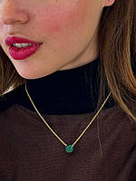 Помелато підвіска / Pomellato підвіска з цирконами зелена