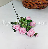 Гілка троянди дрібної кущової. 50см. Рожева