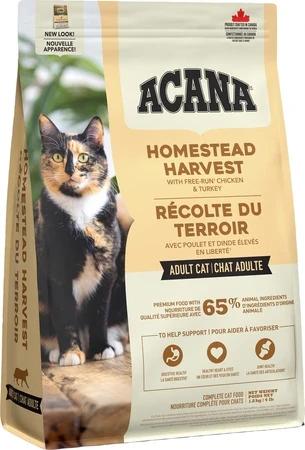 Acana (Акана) Homestead Harvest сухий корм для котів всіх порід птахом, 1.8 кг