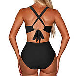 Суцільний жіночий купальник з якісного швидковисихаючого еластану – підтримка грудей і гарна посадка по фігурі, фото 8