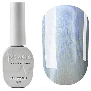 Котяче око гель-лак для нігтів SAGA Professional Silk Cat №07 з синім відливом 10 мл