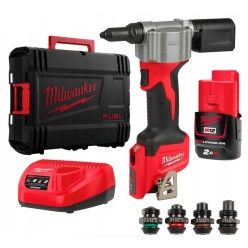Професійний акумуляторний заклепочник MILWAUKEE M12 BPRT-201X : з АКБ 12V 2.0Ah (4933464405), фото 1