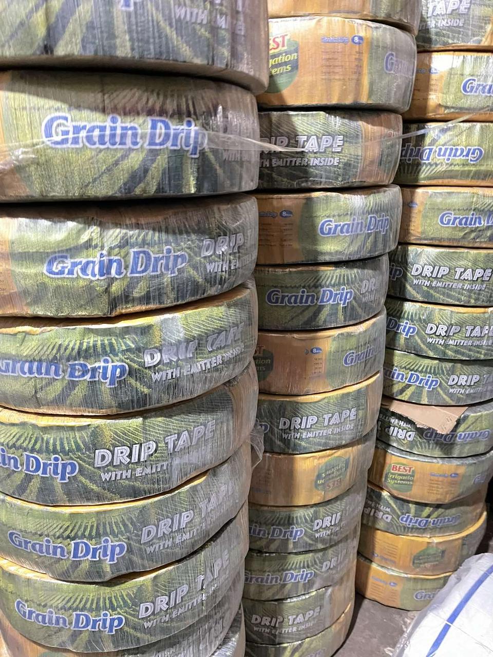Крапельна стрічка GRAIN DRIP емітерна 8 mill 20 см 1000 м 1.38 л/ч, фото 1